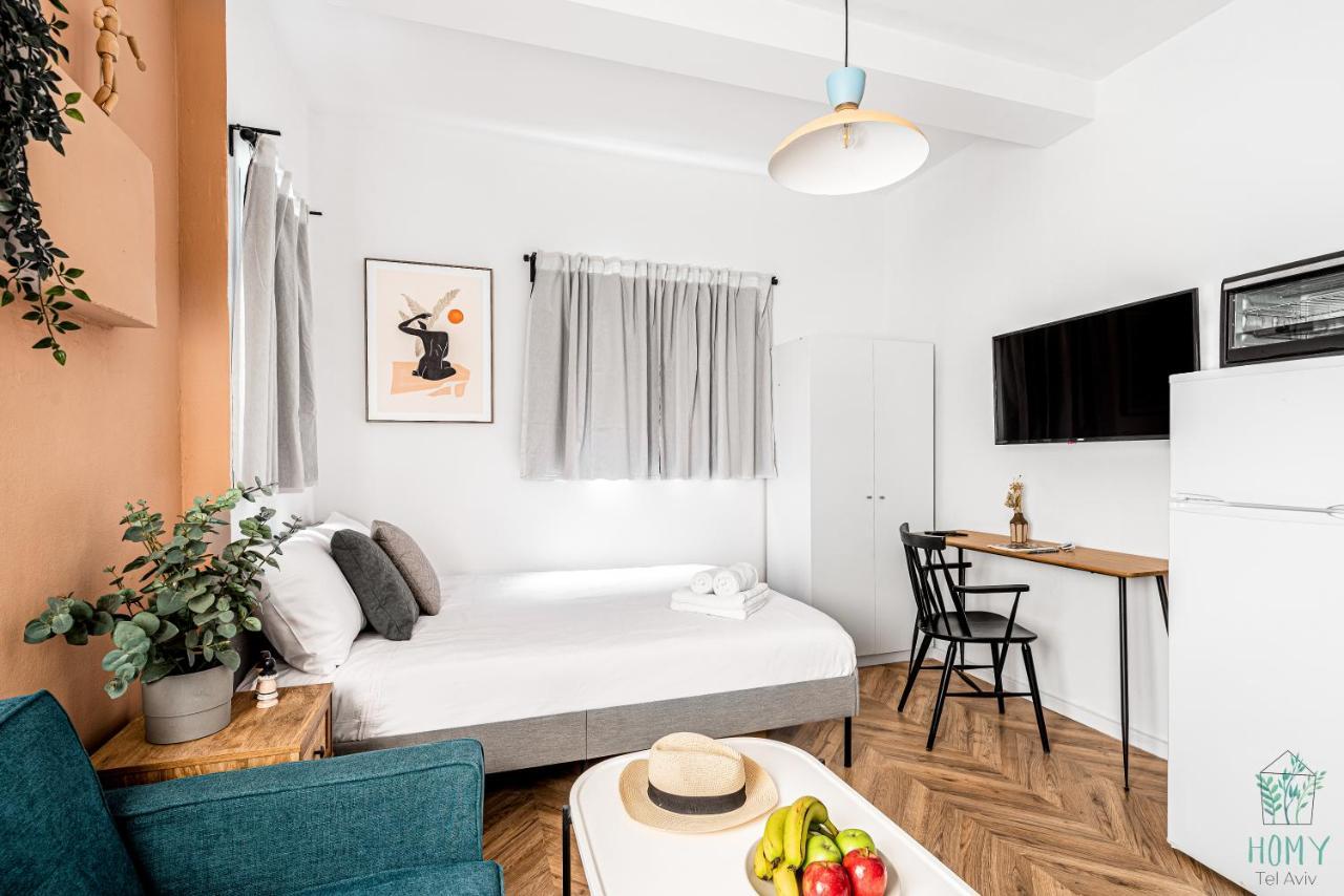Stylish Studio Apartments On Dizengoff By Homy Tel Aviv Luaran gambar